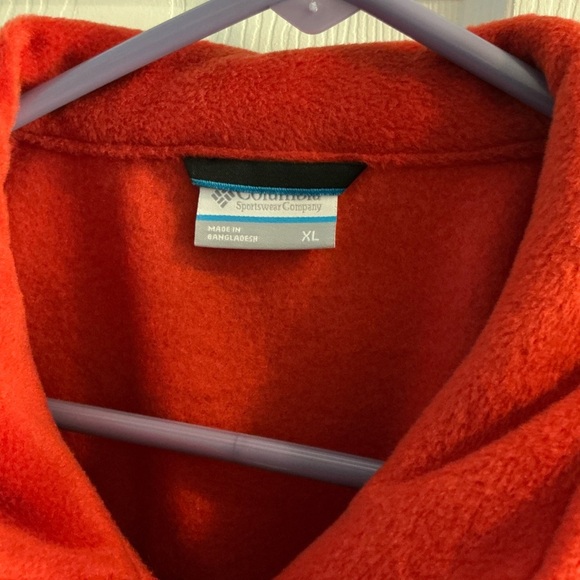 NWT Columbia Men’s Orange and Gray Fleece Vest Size XL - Picture 4 of 6